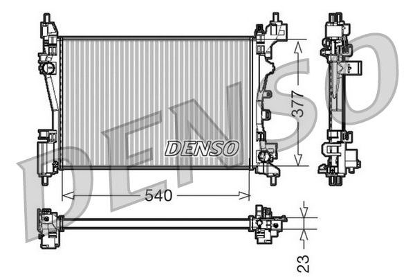 Su Radyatörü  DENSO DRM07042