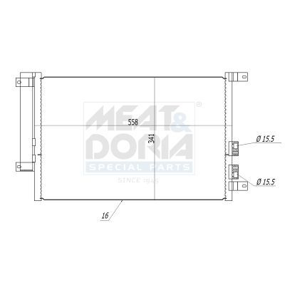 Klima Radyatörü  Alfa Romeo 156 Sportwagon (2003->)  BEHR AC 401 000S
