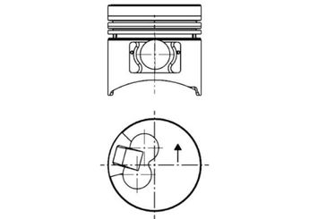 Piston (91.10MM-STD)  GOETZE 87-71339-STD  87-71339-STD