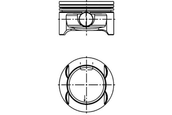 Piston (73.90MM-0.50)  KING PISTON 18-3010163