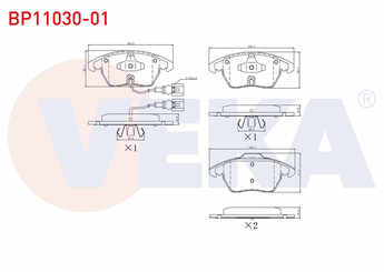 Fren Disk Balata Ön VEKA BP11030-01  