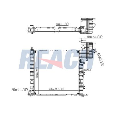 Su Radyatörü  Mercedes V -Sınıfı (638)  VEKA 16-2145B