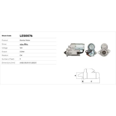 Marş Dinamosu  LUCAS ELEKTRIK LES0076