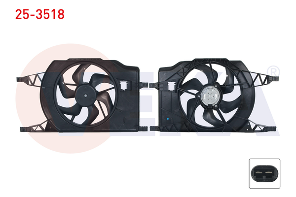 Radyatör Fan ve Motoru  Renault Vel Satis (BJ0)(02.2002->)  VEKA 25-3518