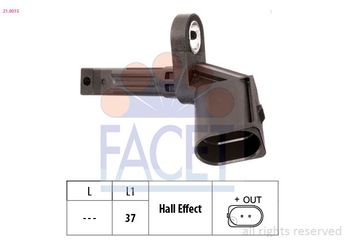 Abs Sensörü Ön veya Arka Sağ veya Sol FACET 21.0015  4E0927804 4E0 927 804 4E0927804A 4E0 927 804 A 4E0927804D 4E0 927 804 D 4E0927804F 4E0 927 804 F 131439