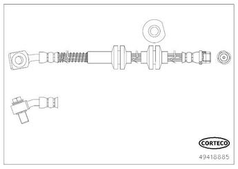 Fren Hortumu Ön Sol SVAC 30-0122  562406 562507 13369143 13400902