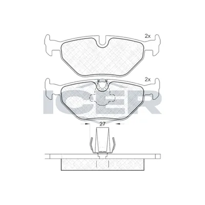 Fren Disk Balata Arka BMW 5 Serisi Touring (E39)(1997->)  KRAFTVOLL 07010588