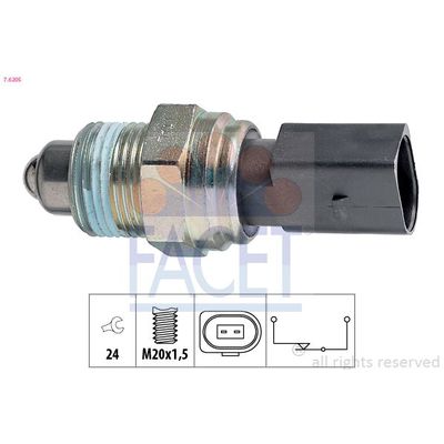 Geri Vites Müşürü  Volkswagen Golf III Cabriolet (1E7)(03.1998->2002)  FACET 7.6205