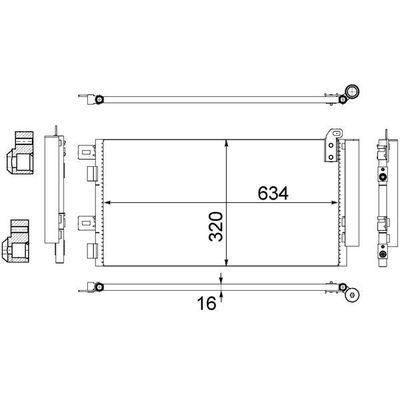 Klima Radyatörü  MINI Cabrio (R52)(2004->)  MAHLE AC 312 001S