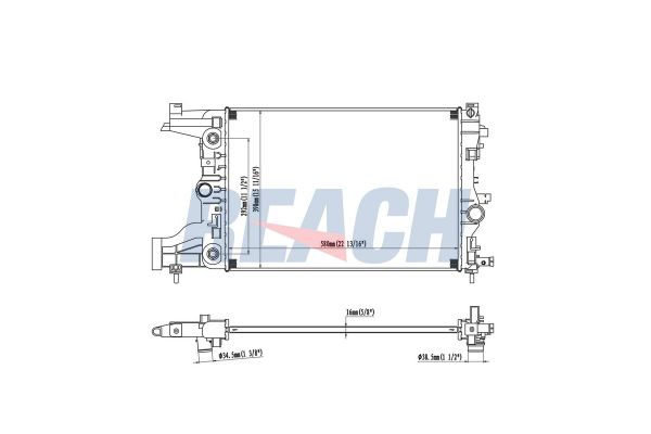 Su Radyatörü  VALEO 733229