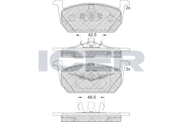 Fren Disk Balata Ön Volkswagen T-Cross (C11)(12.2018->2023)  AXAM 09-01-01-4012