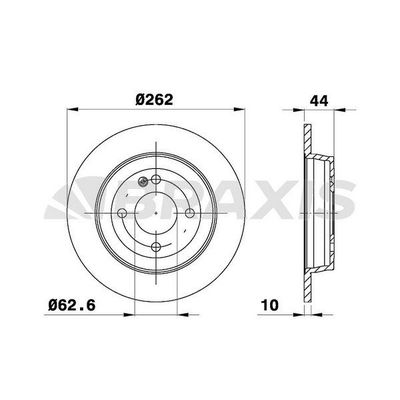 Fren Disk Ayna Arka Sağ ve Sol Hyundai Accent Blue (SB)(08.2011->)  BRAXIS AD1123