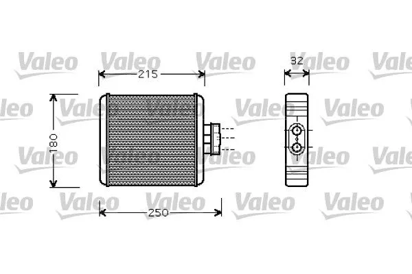 Kalorifer Radyatörü  Audi A1 (8X1)(08.2010->)  VALEO 812323