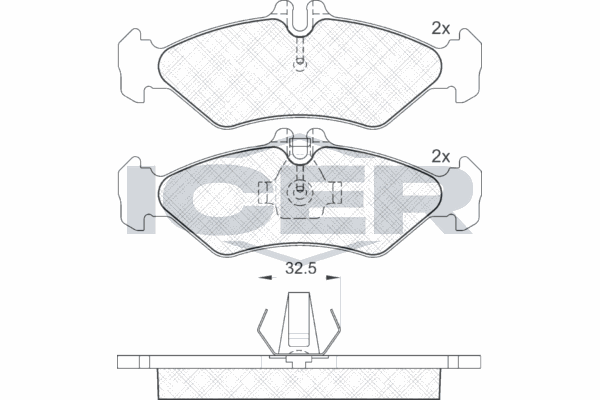 Fren Disk Balata Arka Mercedes Sprinter Kombi (901-903)(1994->)  OTOZONE FDA6050-R