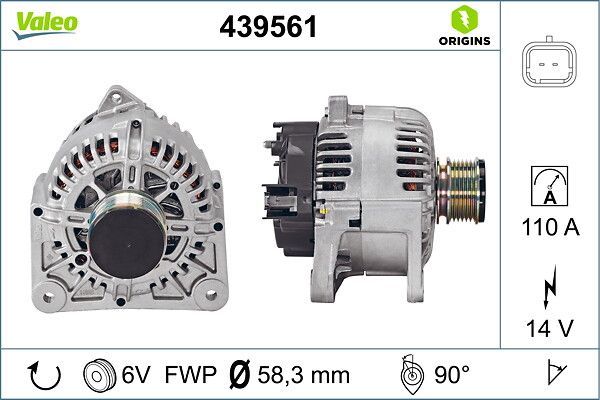 Alternatör  VALEO 439561