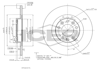 Fren Disk Ayna Arka Sağ ve Sol MGA 50681  1609583080 1642776480 3637360 SU001A6145