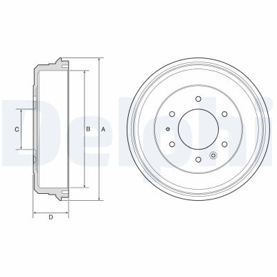 Kampana Arka Sağ veya Sol Ford Ranger (EQ)(07.2002->)  DELPHI BF581