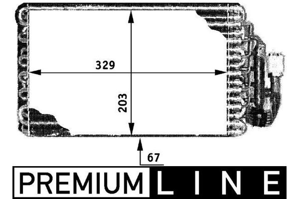 Kalorifer Radyatörü  BMW 7 Serisi (E32)(1986->)  MAHLE AE 30 000P