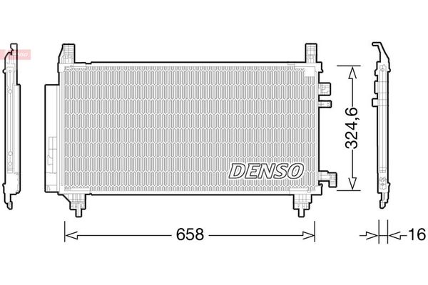 Klima Radyatörü  Toyota Yaris (KSP9/SCP9/NLP9)(2006->)  DENSO DCN50046