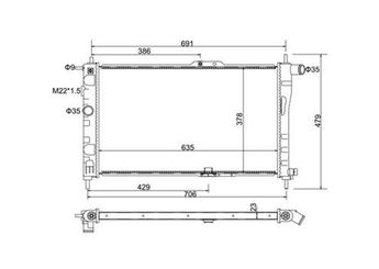 Su Radyatörü  MAGNETI MARELLI 359000300480  51785217 96144847