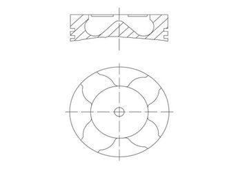 Piston (79.00MM-0.50)  MAHLE 012 11 03  623089 623729