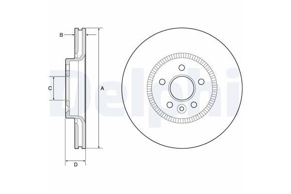 Fren Disk Ayna Ön Sağ ve Sol DELPHI BG9184C