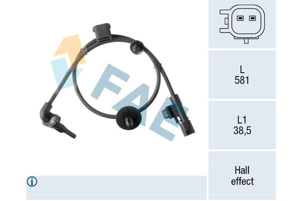 Abs Sensörü Arka Sağ Chevrolet Trax (2013->)  PSA ORJINAL 42450319