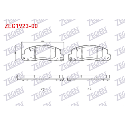 Fren Disk Balata Ön ZEGEN ZEG1923-00