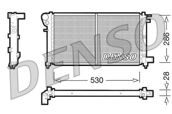 Su Radyatörü  DENSO DRM21002