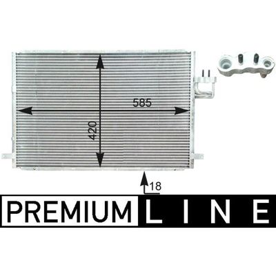 Klima Radyatörü  Kia Carens (RS)(2003->)  MAHLE AC 426 000P