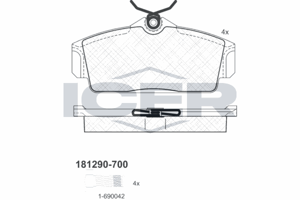Fren Disk Balata Ön Nissan Primera Traveller [SW] (WP11)(04.1998->)  AYD 60175BA