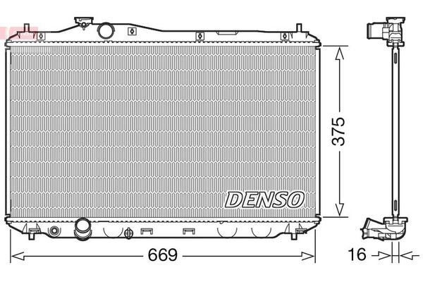 Su Radyatörü  DENSO DRM40042