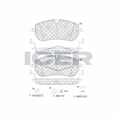 Fren Disk Balata Ön Jaguar E-Pace (07.2017->)  BLUE PRINT ADBP420220