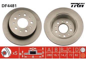 Fren Disk Ayna Arka Sağ ve Sol PSA ORJINAL 4249.L0  4249L0 4246Y7 4246 Y7 4249 L0 46833806 51749274 51848616 71740118 4246Y9 4246 Y9