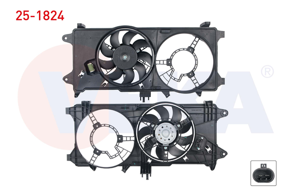 Radyatör Fan ve Motoru  VEKA 25-1824