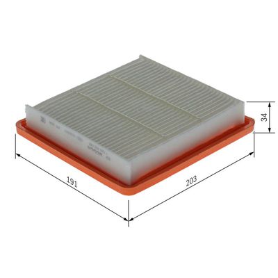 Hava Filtresi  Nissan Note (E12)(2013->)  BOSCH F 026 400 548