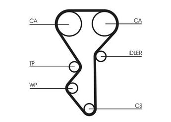 Triger Kayışı  CONTINENTAL CT955  81673 081673 81698 081698 96197874 96200344 9633923080 9633923180 9400816989 21120100604003 2112100604001 2112100604002 2112100604003