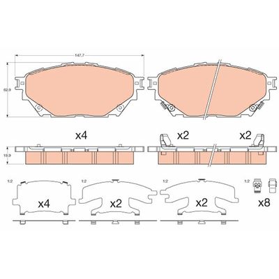 Fren Disk Balata Ön FERBE 77200