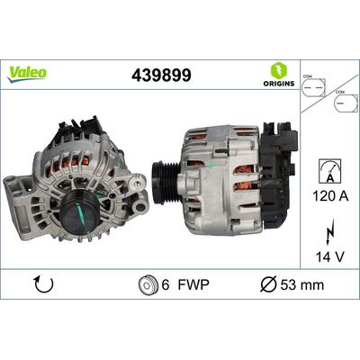 Alternatör  VALEO 439899
