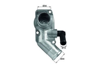 Termostat Gövdesi  MAHLE TI 43 92D  1338100 90572899 1338433 95517667 90 572 899 13 38 100