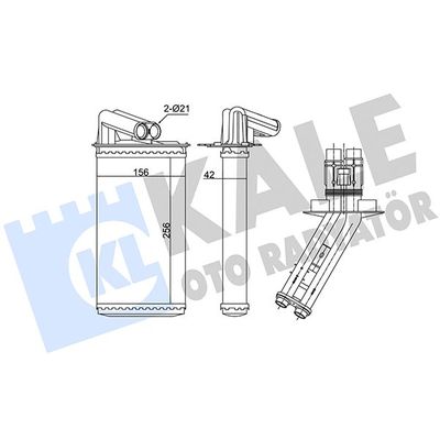 Kalorifer Radyatörü  Renault Laguna (B56)(04.1998->)  MAHER 14738