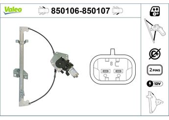 Cam Krikosu Ön Sol VALEO 850106  1022285 1049131 1E0959560B