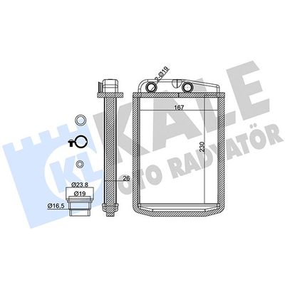 Kalorifer Radyatörü  Fiat Ducato Maxi Kamyonet 35 (09.2006->)  KALE 346845