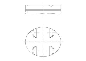 Piston (92.50MM-0.50)  MAHLE 083 12 02  11251708958 11 25 1 708 958 1708958