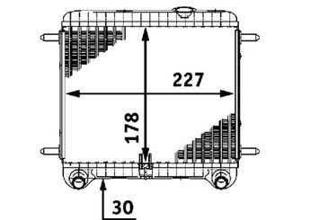 Su Radyatörü  MAHLE CR 550 000P  B6BF15200J 2115001502 A2115001502 A 211 500 15 02