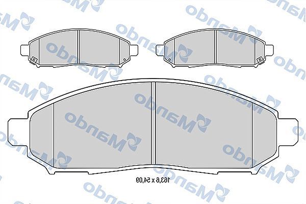 Fren Disk Balata Ön Nissan Navara Pickup (D40M)(05.2005->)  MANDO MBF015746