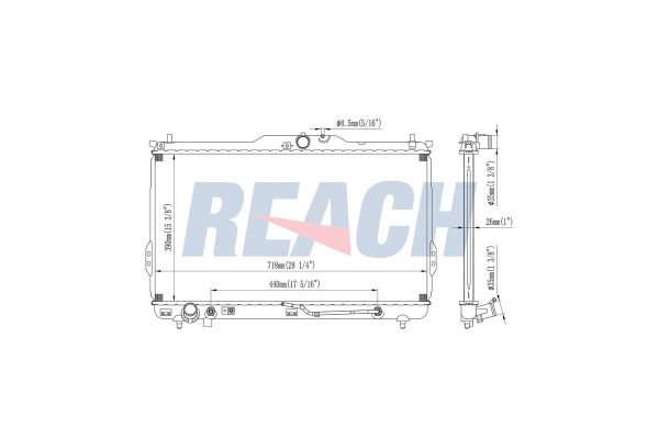 Su Radyatörü  Hyundai Santa Fe (SM)(2001->)  VEKA 16-4126B