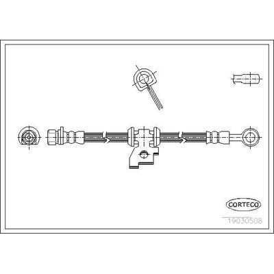 Fren Hortumu Ön Sağ veya Sol OSSCA 00750