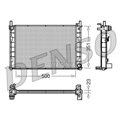 Su Radyatörü  Ford Fiesta (CBK)(2002->)  DENSO DRM10045