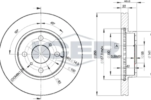 Fren Disk Ayna Ön Sağ ve Sol Toyota Corolla (E11)(1997->)  MAGNETI MARELLI 360704021800
